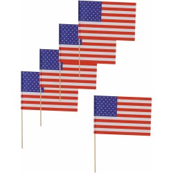 12 DRAPEAUX USA OU ETATS UNIS EN PAPIER