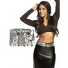 CEINTURE ELASTIQUE SEQUIN ARGENT