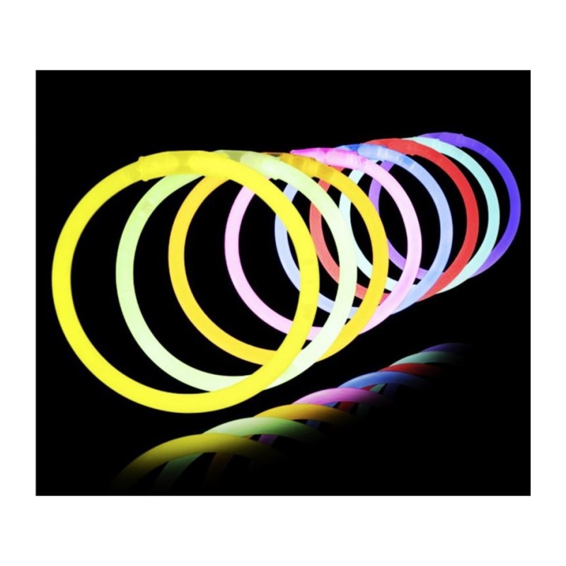 15 BRACELETS FLUO GLOW STICK