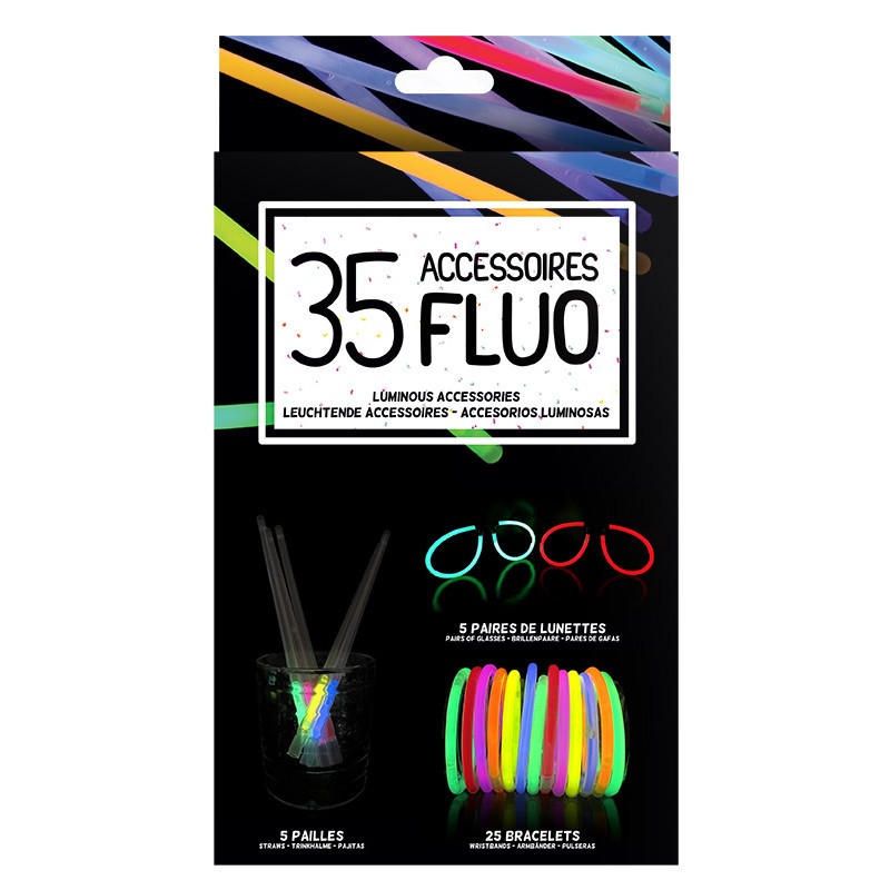 35 ACCESSOIRES FLUO GLOW STICK