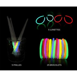 35 ACCESSOIRES FLUO GLOW STICK