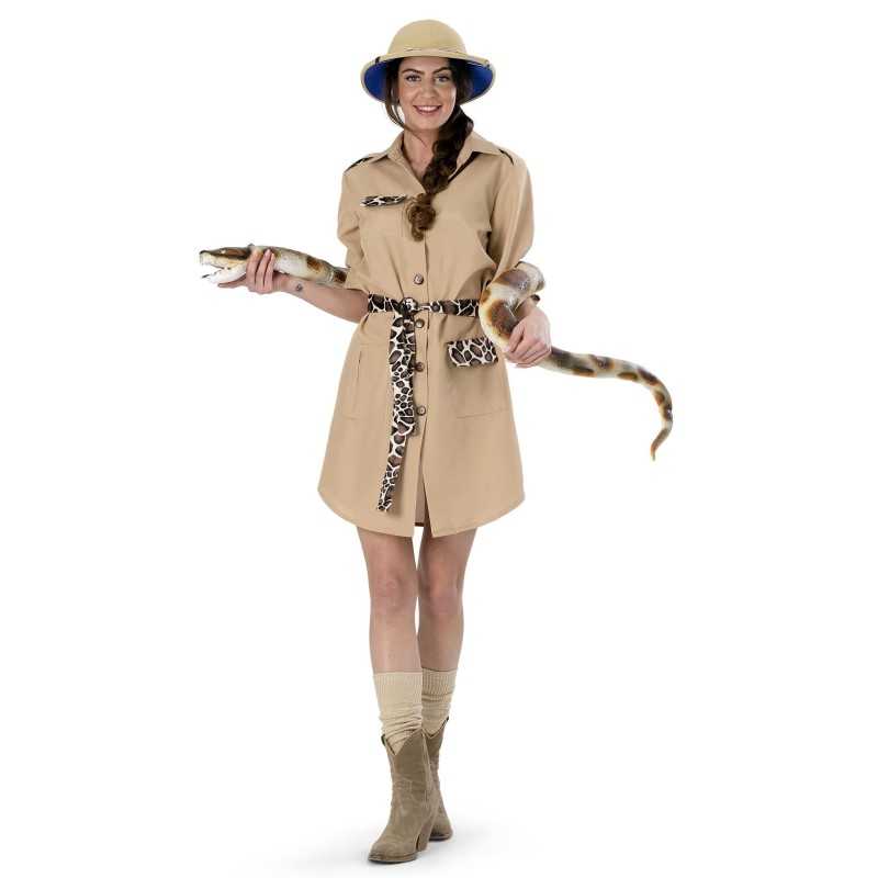 DEGUISEMENT FEMME SAFARI JULIA ROBE BEIGE TAILLE 36-38