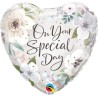 BALLON METALLIQUE COEUR VEGETAL ON YOUR SPECIAL DAY 46 CM  BALLON METALLIQUE COEUR VEGETAL ON YOUR SPECIAL DAY 46 CM