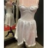 DEGUISEMENT ROBE ROBE BLANCHE A BRETELLES TYPE NUISETTE TAILLE M