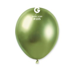 50 BALLONS SHINY VERT KIWI 13CM 