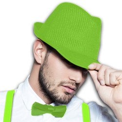 CHAPEAU BORSALINO VERT FLUO