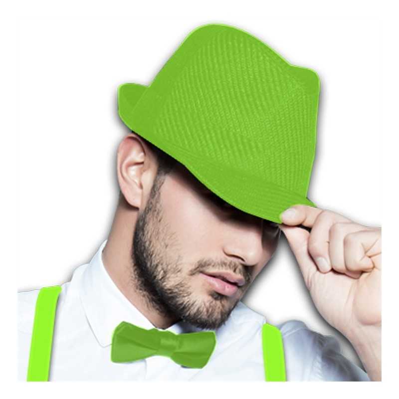 CHAPEAU BORSALINO VERT FLUO