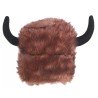 CASQUE VIKING ADULTE EN TISSU FOURRURE