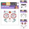 ASSORTIMENT DE TATOUAGE VISAGE ENFANTS 4 MODELES ASSORTIS