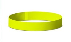 50 BRACELETS JAUNE D'IDENTIFICATION INDECHIRABLE 
