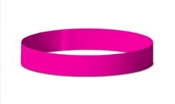 50 BRACELETS ROSE D'IDENTIFICATION INDECHIRABLE 