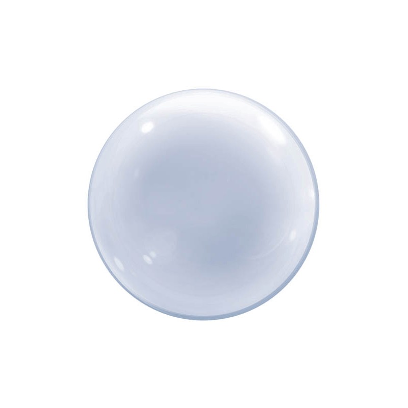 BALLON DECO BUBBLES TRANSPARENT SANS MOTIFS 61 CM