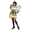 DEGUISEMENT FEMME ROBE ABEILLE JAUNE ET NOIRE + AILES + SERRE TETE  TAILLE L