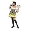 DEGUISEMENT FEMME ROBE ABEILLE JAUNE ET NOIRE + AILES + SERRE TETE TAILLE L
