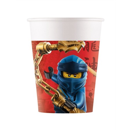 8 GOBELETS EN CARTON LEGO NINJAGO