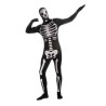 DEGUISEMENT COLLE A LA PEAU NOIR IMPRESSION SQUELETTE TAILLE XL DEGUISEMENT COLLE A LA PEAU NOIR IMPRESSION SQUELETTE TAILLE XL