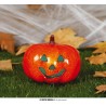 DECORATION HALLOWEEN CITROUILLE LUMINEUSE A POSER 16 CM 