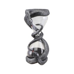 SABLIER SERPENTS NOIRS 9.5CM X 8CM X 17.5CM