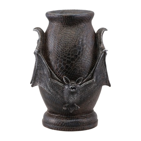 URNE OU VASE POLYRESINE CHAUVE-SOURIS EFFET PEAU DE SERPENT DIA 19CM X 26CM