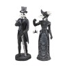 STATUETTE LADY AND MISTER CORBEAU SQUELETTE - 2 ASS 7CM X 6CM X 21CM