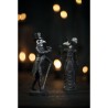 STATUETTE LADY AND MISTER CORBEAU SQUELETTE - 2 ASS 7CM X 6CM X 21CM