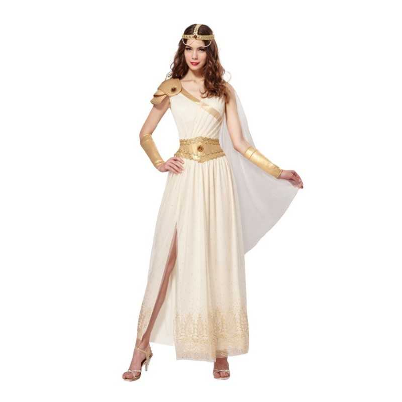 DEGUISEMENT FEMME DEESSE IVOIRE ET OR TAILLE M