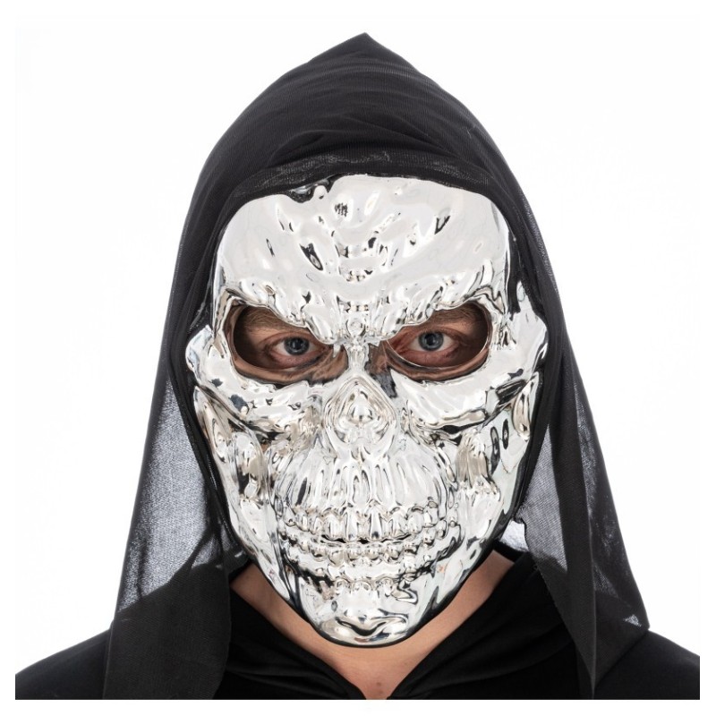 MASQUE TETE DE MORT ARGENTE MASQUE TETE DE MORT ARGENTE