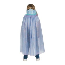 DEGUISEMENT CAPE SIRENE ONDINE BLEU PAILLETTE 70 CM