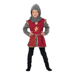 DEGUISEMENT ENFANT CHEVALIER LION ROUGE TAILLE 116 CM