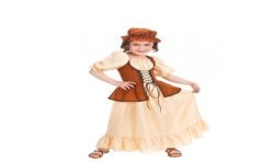 DEGUISEMENT ROBE MEDIEVALE BRUNE TAILLE 128