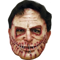 MASQUE SERIAL KILLER BOUCHE AGRAFEE HALLOWEEN