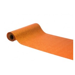 CHEMIN DE TABLE PAILLETTES PREMIUN ORANGE 30 CM X 5 M 