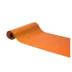 CHEMIN DE TABLE PAILLETTES PREMIUN ORANGE 30 CM X 5 M 