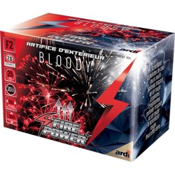 FEU D'ARTIFICE COMPACT FIRE POWER BLOODY 28 DEPARTS 