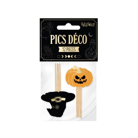 PICS DECO HALLOWEEN CITROUILLE/ CHAPEAU