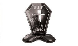 BALLON METALLIQUE HALLOWEEN TOTEM CERCUEIL
