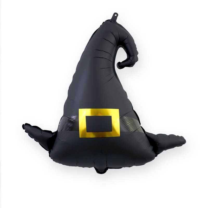 BALLON METALLIQUE HALLOWEEN CHAPEAU DE SORCIERE 60 CM 