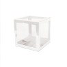 BOITE CUBE FENETRE EN CARTON BLANC 30 X 30 CM