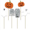 DECORATION JARDIN A PLANTER HALLOWEEN CITROUILLES FANTOMES ET PIERRES TOMBALES