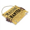 PLAQUE DE PORTE HALLOWEEN MAISON HANTEE