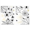 STICKER DE VITRE HALLOWEEN ARAIGNEES