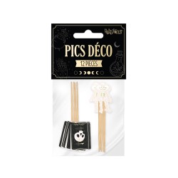 PICS DECO HALLOWEEN SQUELETTE TETE DE MORT