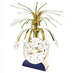 CENTRE DE TABLE JOYEUX ANNIVERSAIRE CONFETTIS PARTY