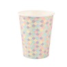 8 GOBELETS SIRENE CARTON IRIDESCENT PASTEL ET OR 255 ML