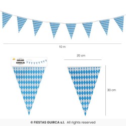 GUIRLANDE FANIONS OKTOBERFEST 4 M 