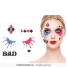 BIJOUX OU STRASS DE VISAGE ARLEQUIN DANGEROUS QUEEN GLITTER