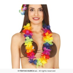 COLLIER HAWAIIEN MULTICOLORE 