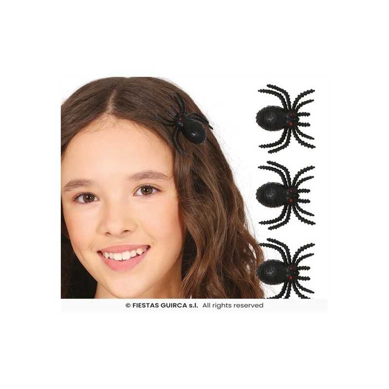 SET DE 3 ARAIGNEES AVEC PINCE A CHEVEUX