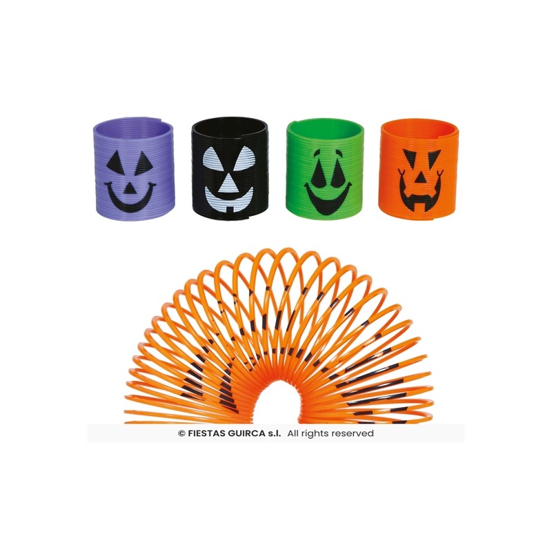 12 RESSORTS COULEURS HALLOWEEN JOUET A PINATA