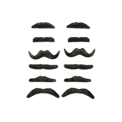 12 MOUSTACHES NOIRES